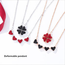 Load image into Gallery viewer, Red Clover BEST SELLER 4 Leaf clover Pendant
